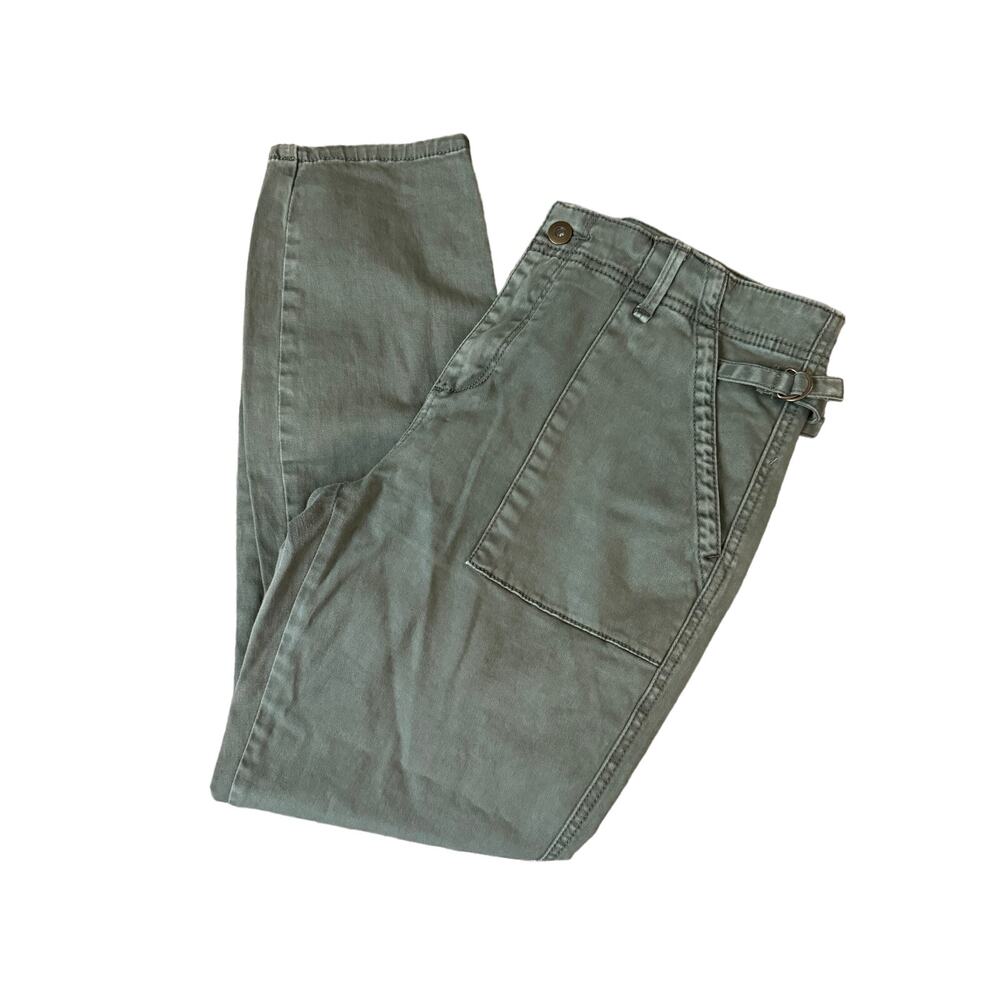 Anthropologie | Army Green Cargo Slim Utility Khaki Pants | Size 31P